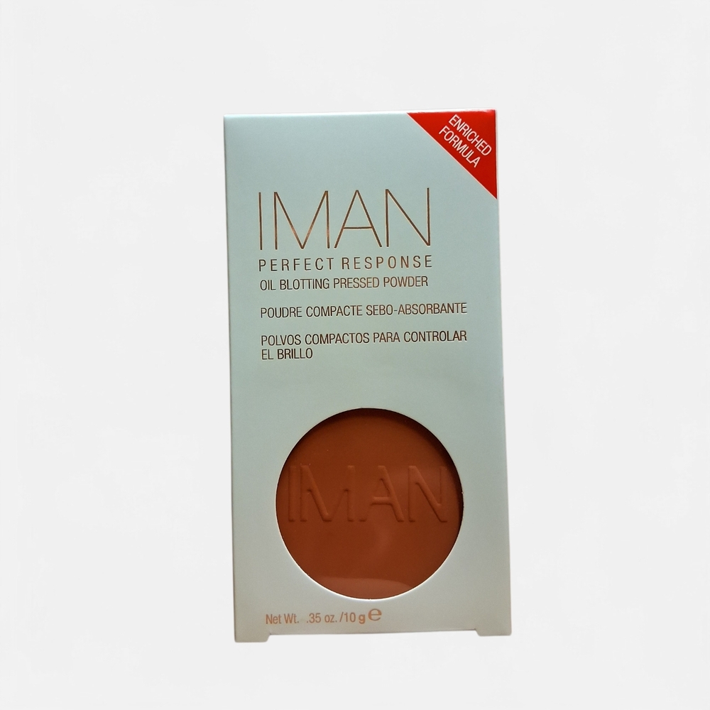 IMAN Perfect Response Oil Blotting Pressed Powder - MEDIUM